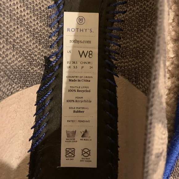 [SOLD] Rothy’s Grey Zebra Points (Size 8) - Picture 5 of 9